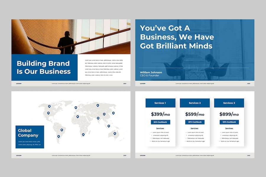 企业领导者业务推介Keynote演示模板 - PPT派