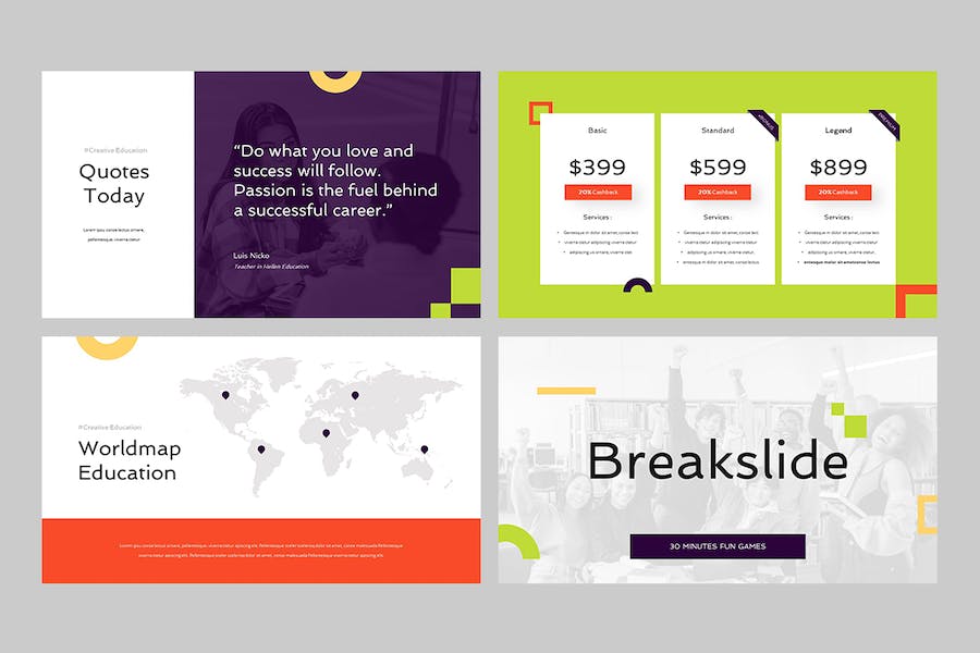 教育培训教学课程内容设计PPT模板 - PPT派