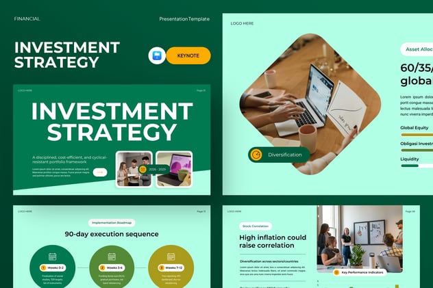 投资策略理财规划方案Keynote模板 - PPT派