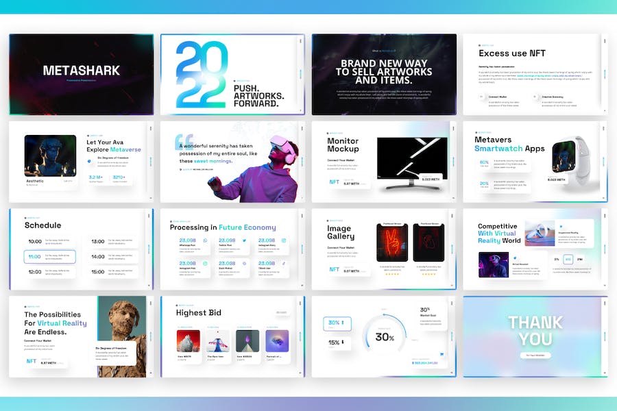 Metashark-Creative-NFT-Keynote-模板 - PPT派