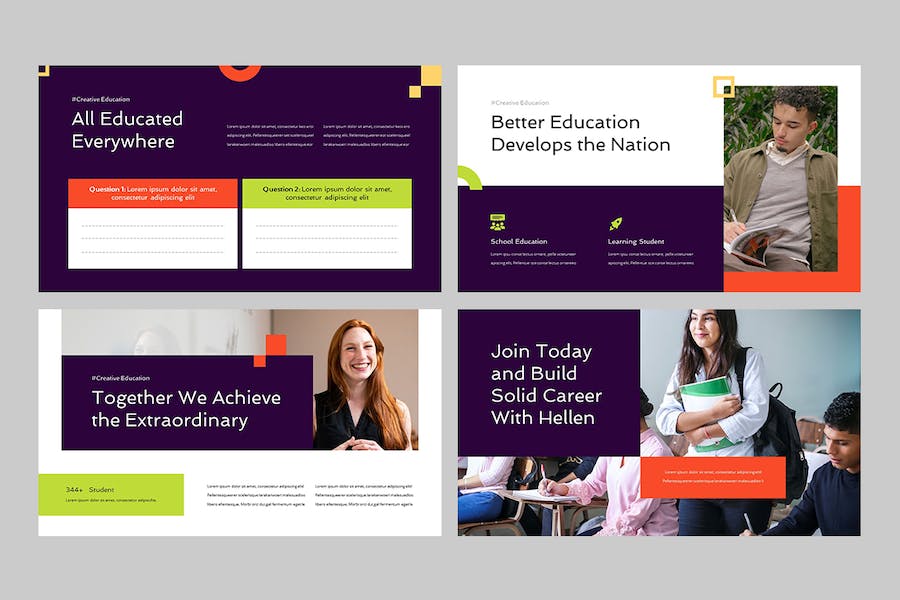 教育培训教学课程内容设计PPT模板 - PPT派