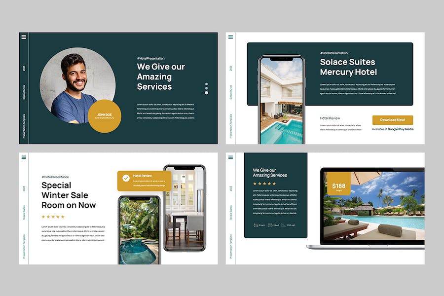 酒店旅游服务推介讲述Keynote模板 - PPT派