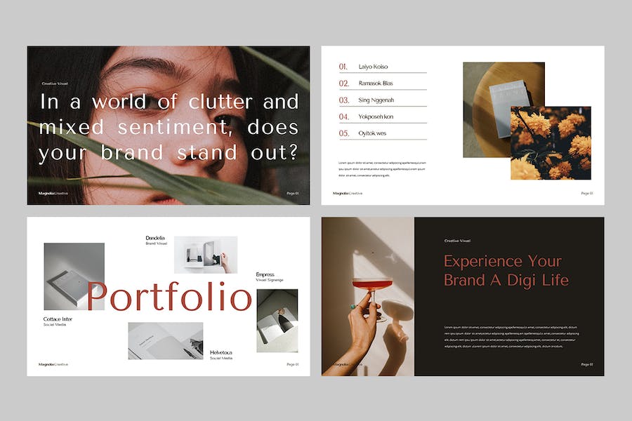 时尚优雅品牌推广展示Keynote模板 - PPT派