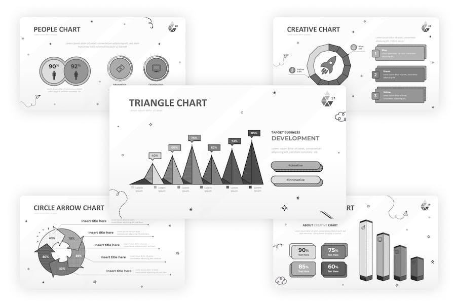 Smart-chart-infographic-doodle-keynote-template - PPT派