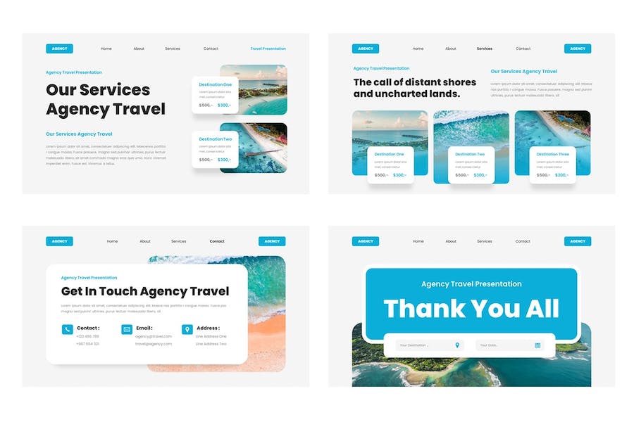 旅游旅行服务推介Keynote模板 - PPT派