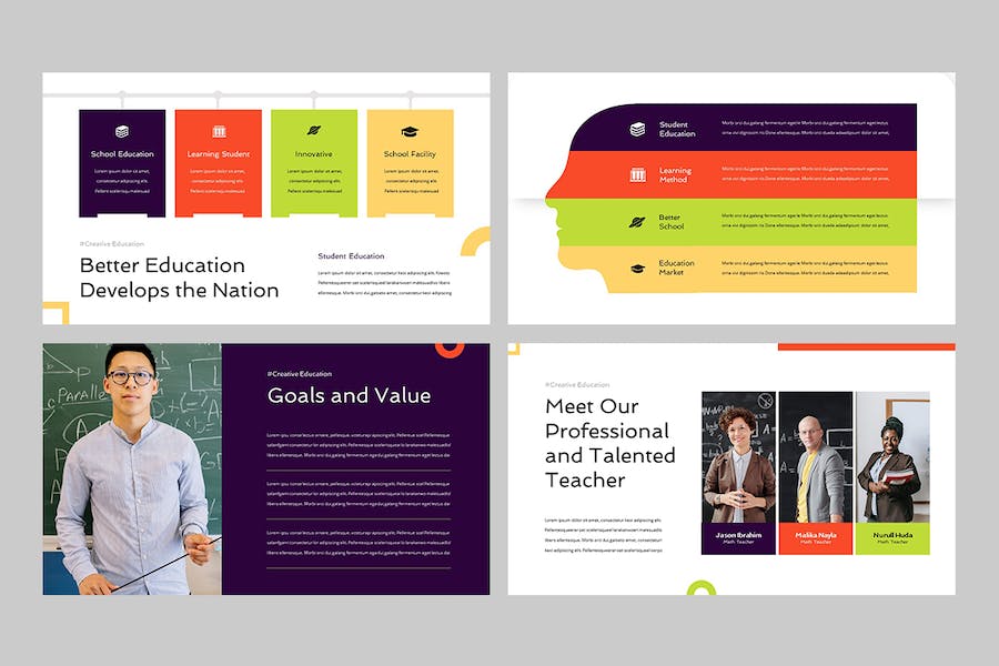 教育培训教学课程内容设计PPT模板 - PPT派