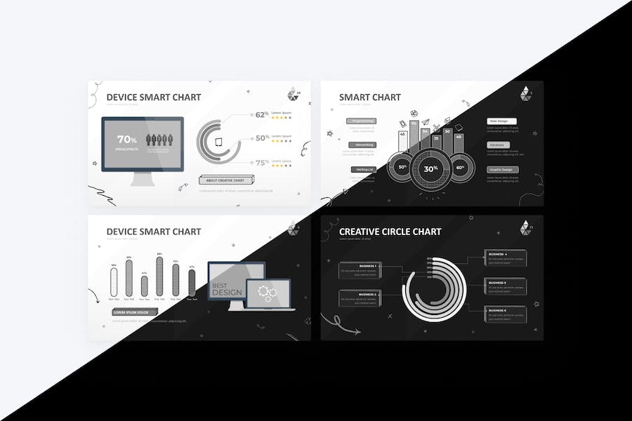 Smart-chart-infographic-doodle-keynote-template - PPT派