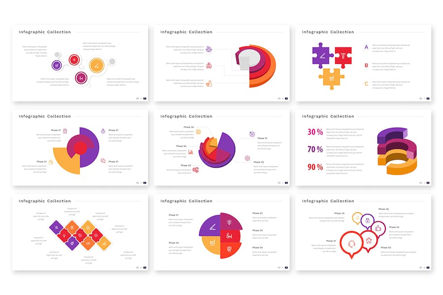 信息图表数据展示营销宣传PPT模板 - PPT派