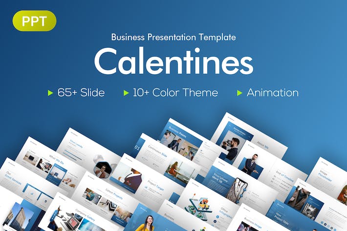 Calentines-业务-PowerPoint-模板- PPT派