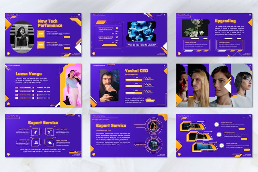 紫色创意多用途商业Keynote模板 - PPT派