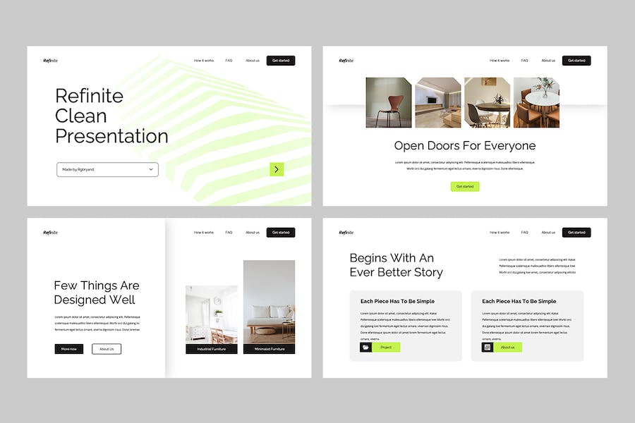 极简设计主题风格方案Keynote模板 - PPT派