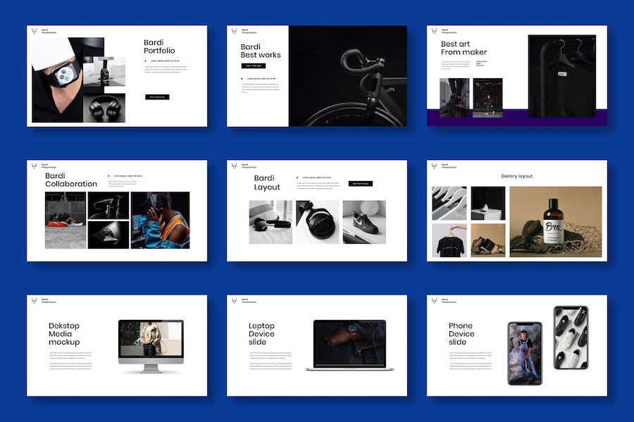 蓝色商务融资项目展示PPT模板 - PPT派