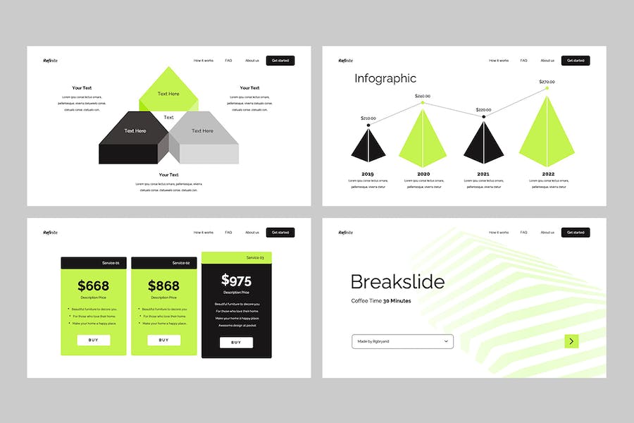极简设计主题风格方案Keynote模板 - PPT派