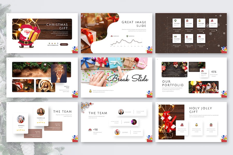 圣诞节假日活动策划PPT模板 - PPT派