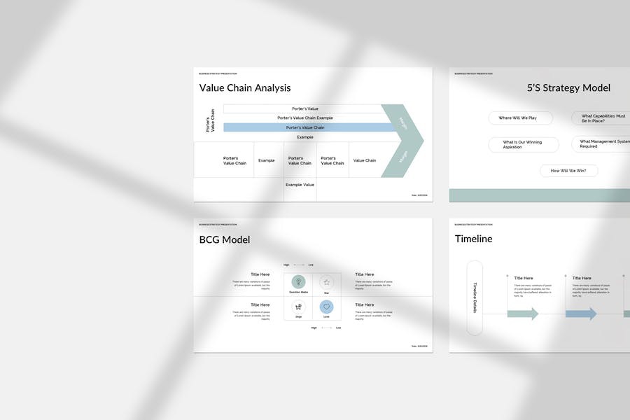 商务业务战略规划分析PPT模板 - PPT派