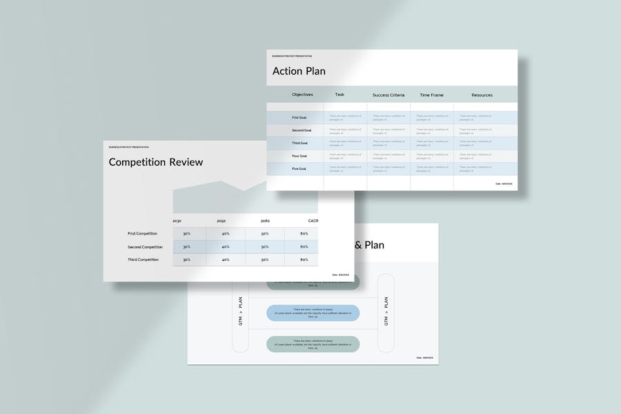 商务业务战略规划分析PPT模板 - PPT派