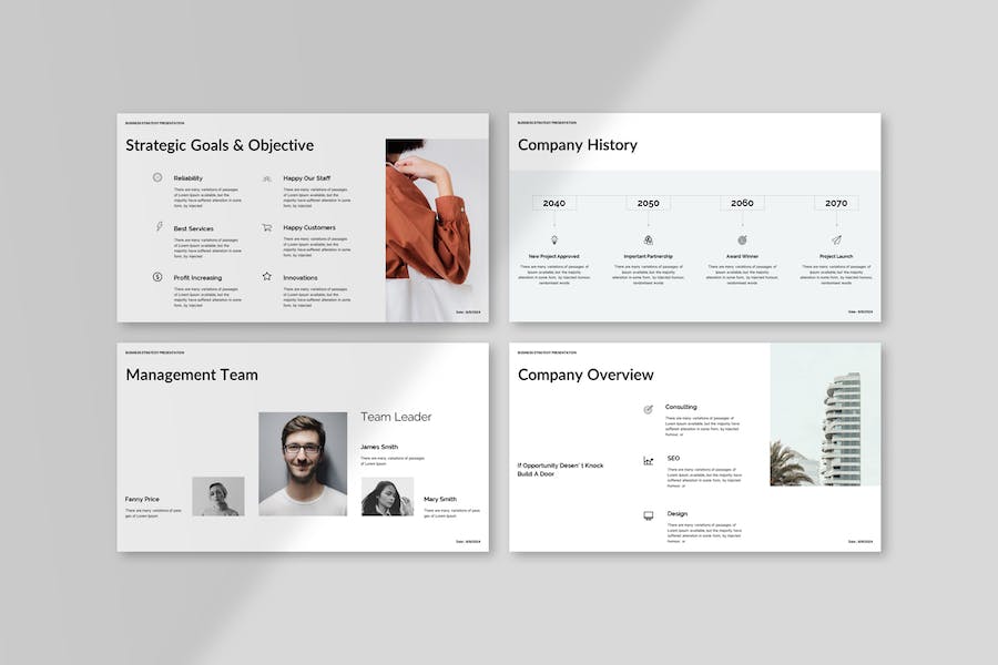 商务业务战略规划分析PPT模板 - PPT派