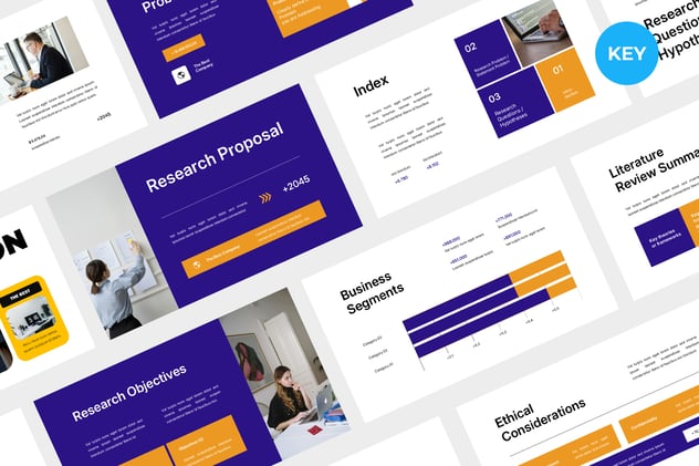 学术研究课题提案报告Keynote模板 - PPT派