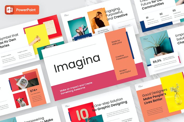 创意现代设计方案展示PPT模板 - PPT派