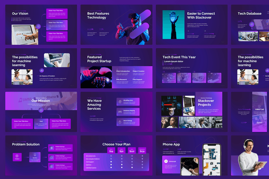 创意技术发展方案Keynote模板 - PPT派