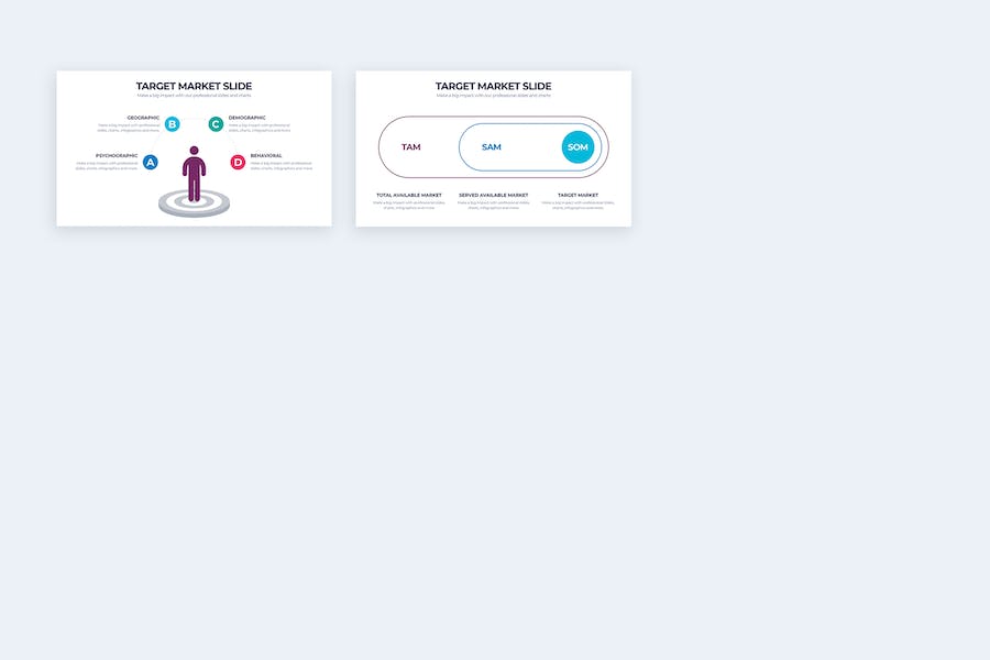 目标市场分析数据信息图形PPT模板 - PPT派