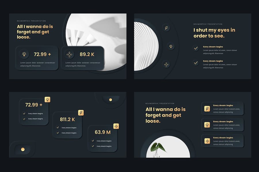 极简黑金商务多用途Keynote模板 - PPT派
