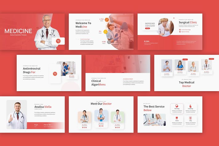 医学教育课程展示方案PPT模板 - PPT派