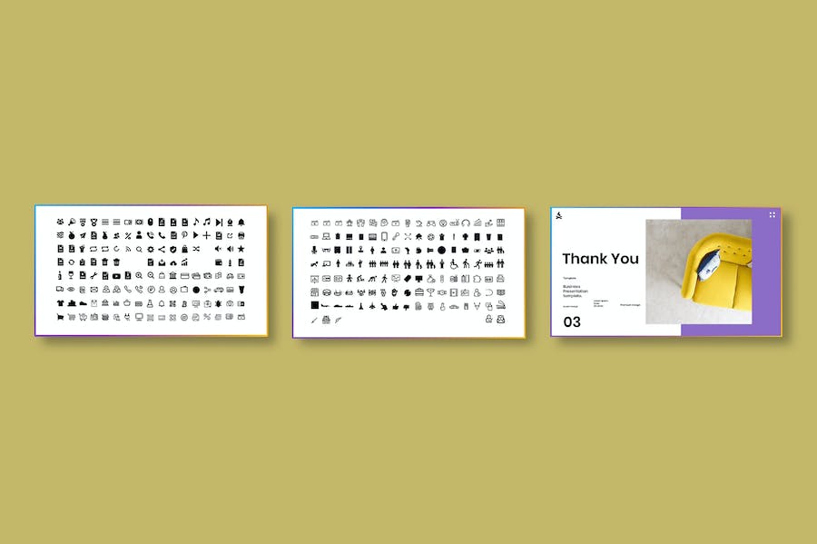 彩色图片拼贴商务策划Keynote模板 - PPT派