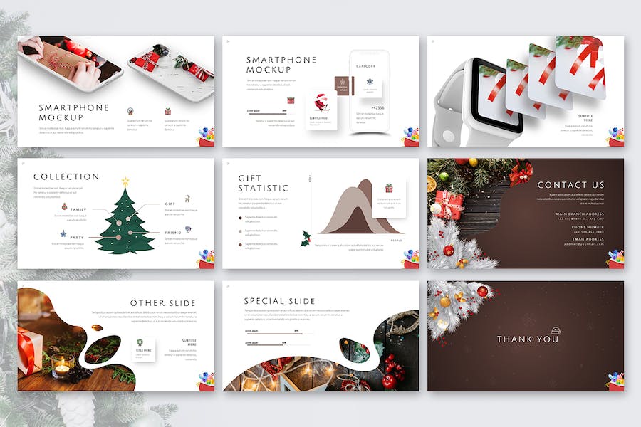 圣诞节假日活动策划PPT模板 - PPT派