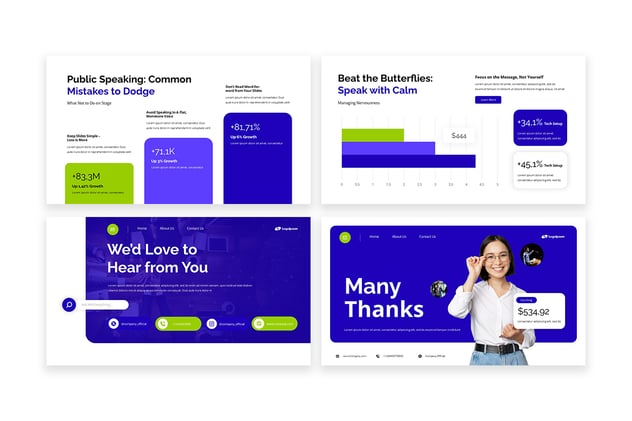 公众演讲能力提升培训Keynote模板 - PPT派