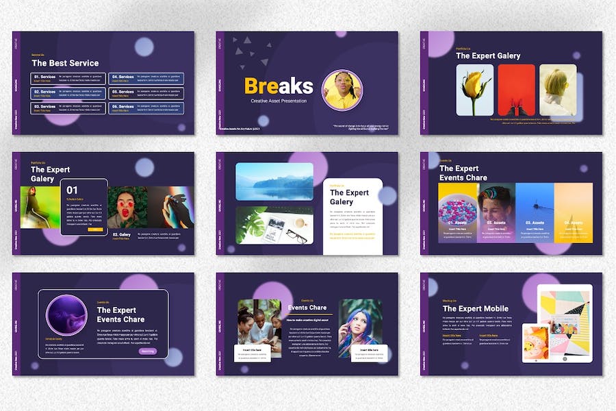 创意数码科技产品展示PPT模板 - PPT派