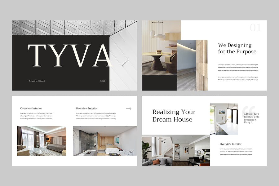 极简主义黑白风格商务PPT模板 - PPT派