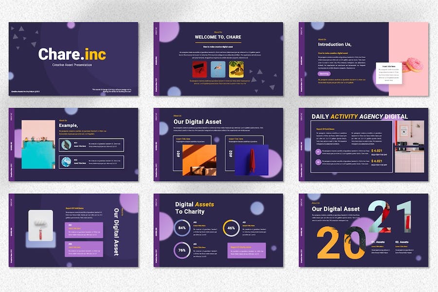 创意数码科技产品展示PPT模板 - PPT派