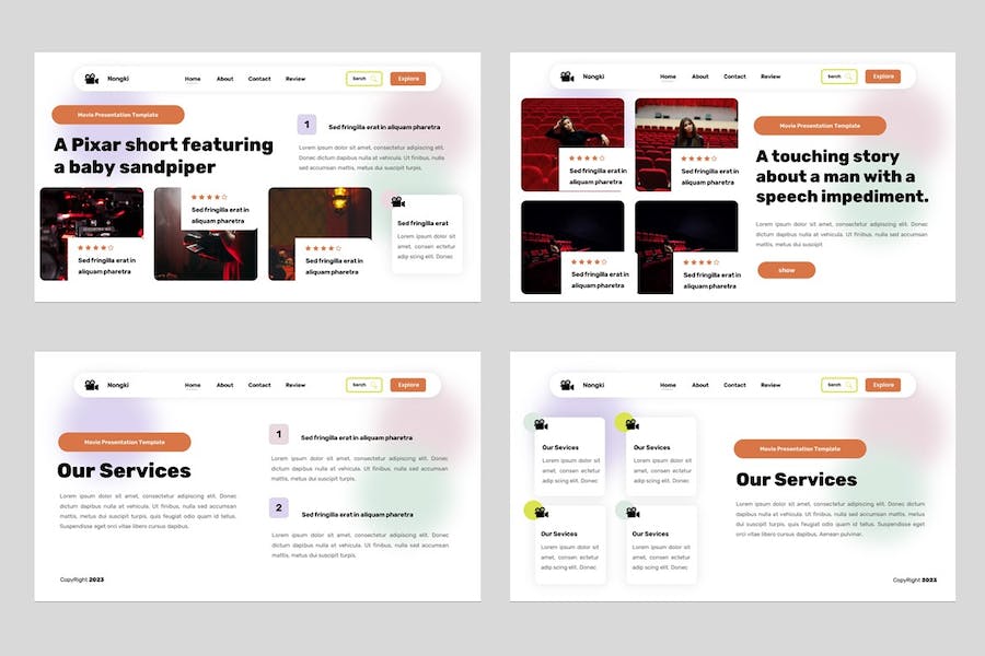 电影制作工作室项目介绍讲述展示方案PPT模板 - PPT派