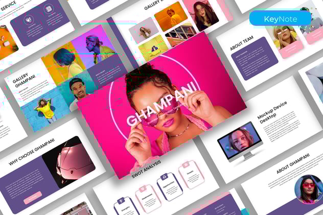 创意品牌推广营销策略Keynote模板 - PPT派