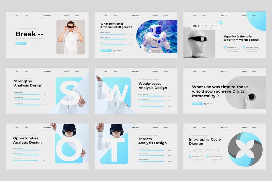 人工智能应用展示技术方案实现推介PPT模板 - PPT派