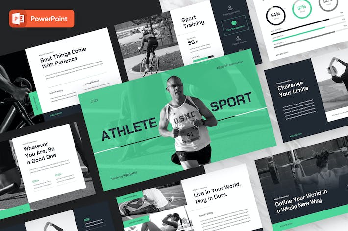 体育运动健身训练方案展示PPT模板 - PPT派