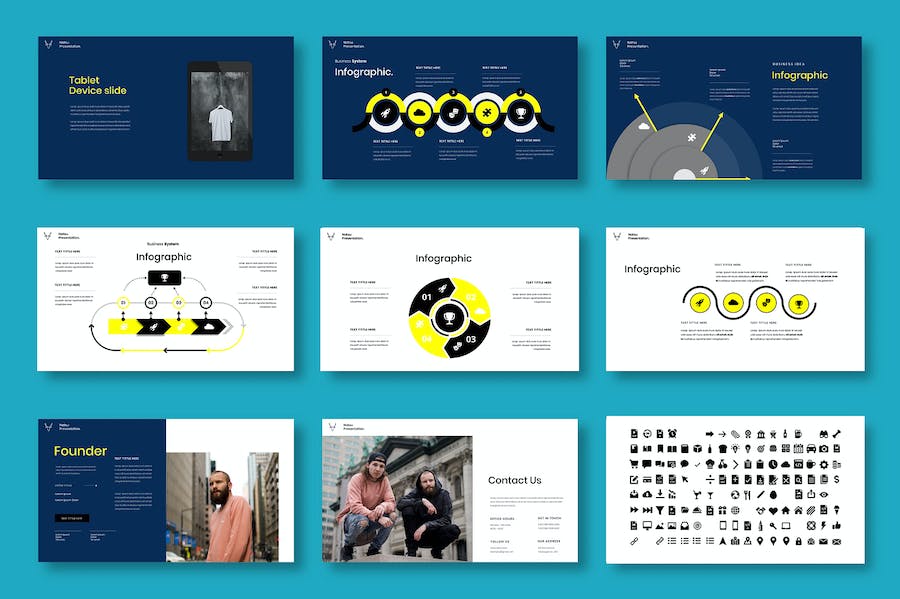 商务工作汇报团队协作管理Keynote模板 - PPT派