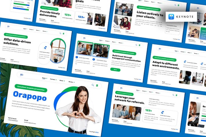 咨询服务讲述方案展示业务推介运营Keynote模板 - PPT派