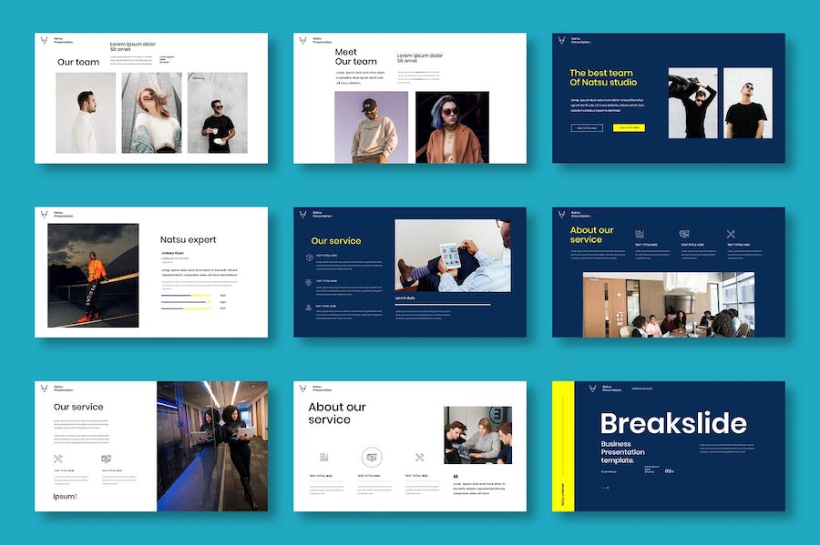 商务工作汇报团队协作管理Keynote模板 - PPT派