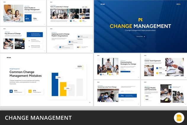 变更管理体系建设实施PPT模板 - PPT派