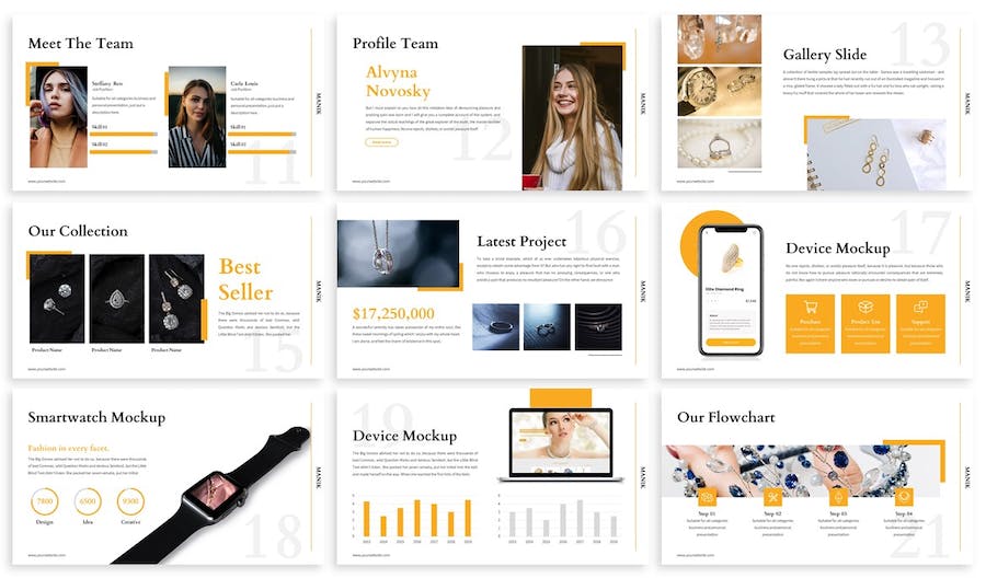 服装配饰产品展示讲述Keynote模板 - PPT派