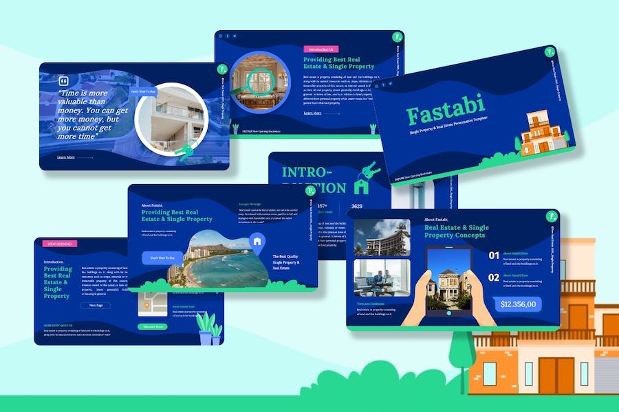 房地产项目销售推介PPT模板 - PPT派