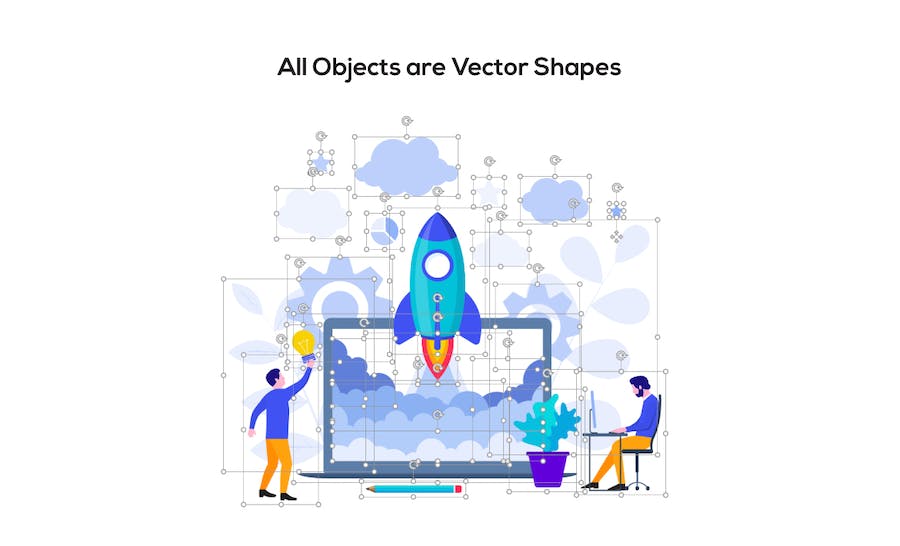 动态矢量插画主题Keynote模板 - PPT派