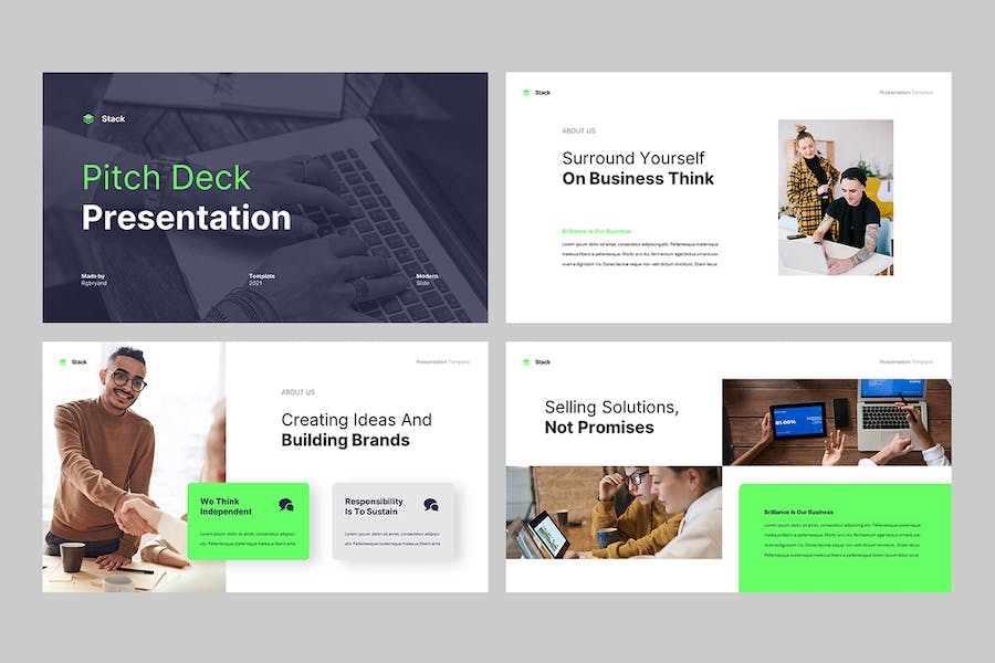 创业融资项目路演球场平台Keynote模板 - PPT派
