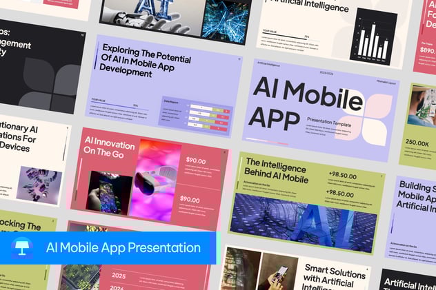 人工智能手机移动应用科技产品Keynote模板 - PPT派