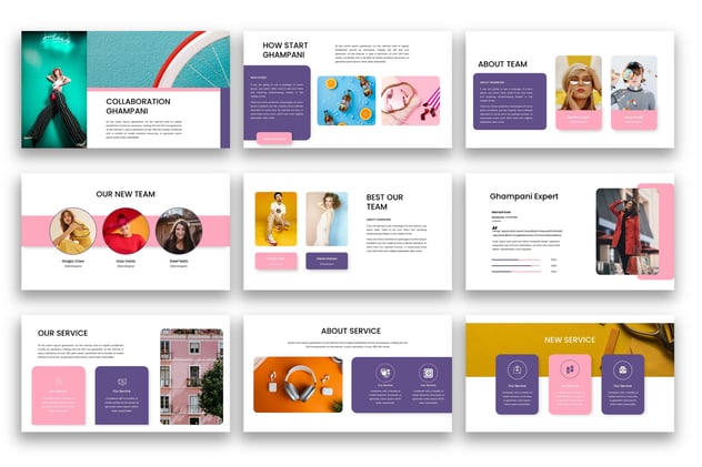 创意品牌推广营销策略Keynote模板 - PPT派