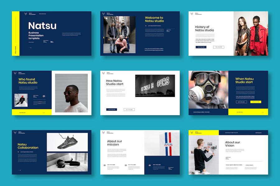 商务工作汇报团队协作管理Keynote模板 - PPT派