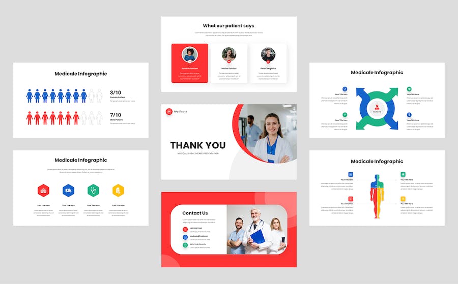 医疗健康保障服务方案PPT模板 - PPT派
