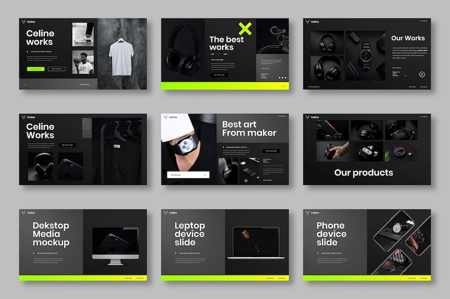 绿色科技商务企业宣传Keynote模板 - PPT派